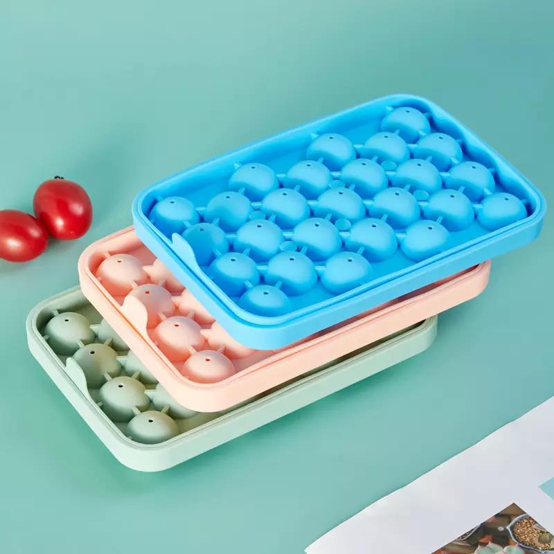 Silicone ice cube mold