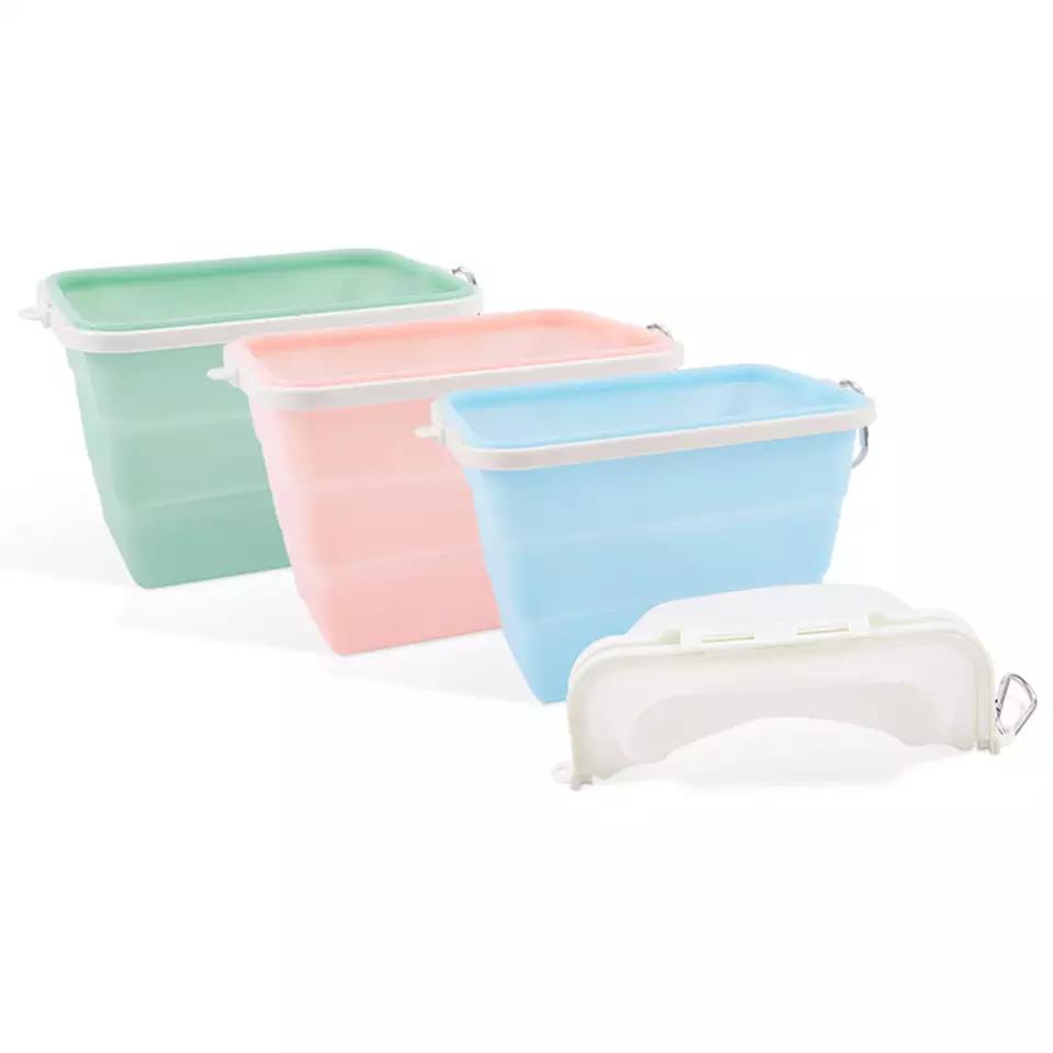 Wholersale Spot Silicone Storage Bag Foldable Microwave Heating Reusable Food Silicone Storage Bag Kitchen Silicone Storage Bag