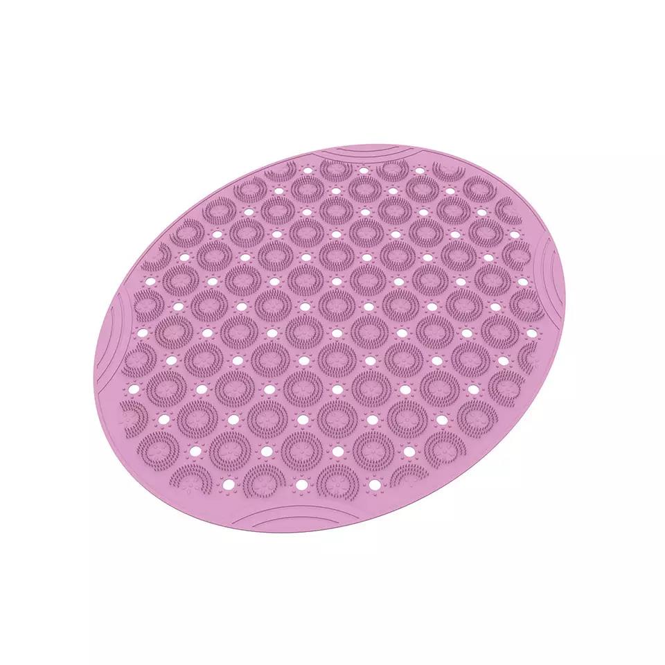 Wholesale multifunctional round bath with suction cup non-slip suction cup massage mat silicone bathroom non-slip mat